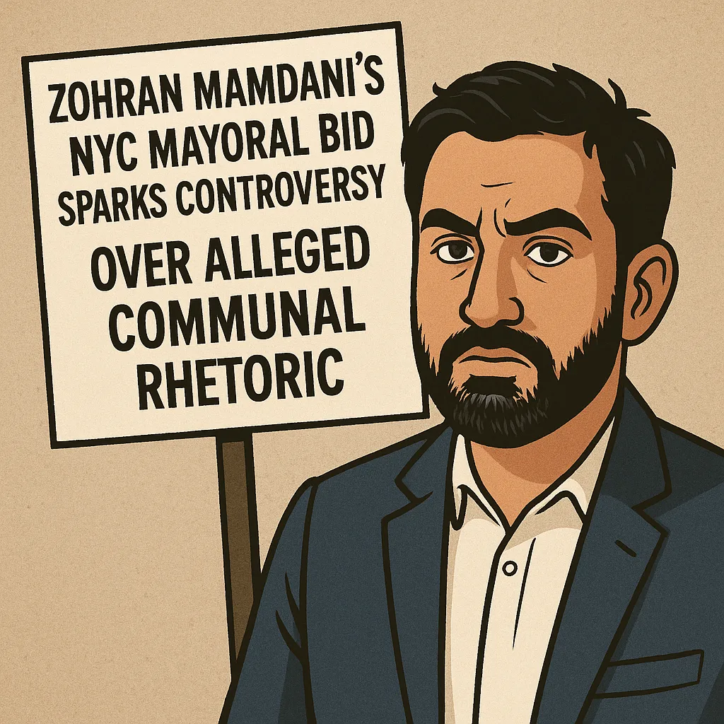 Zohran Mamdani’s NYC Mayoral Bid Sparks Controversy Over Alleged Communal Rhetoric